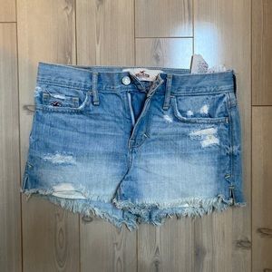 Hollister High Rise Light Wash Shorts US 00